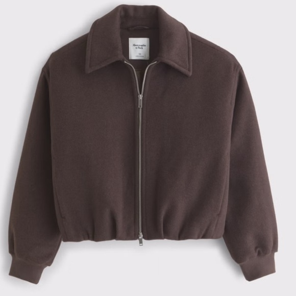 Abercrombie & Fitch Jackets & Blazers - Abercrombie & Fitch Wool-Blend Bubble Hem Coat